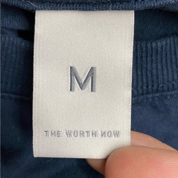 The Worth Now Navy Blue Highlight Good Point Graphic T Shirt M - Picture 3 of 13